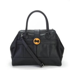 NWT - Mini satchel - Black /Orange lining